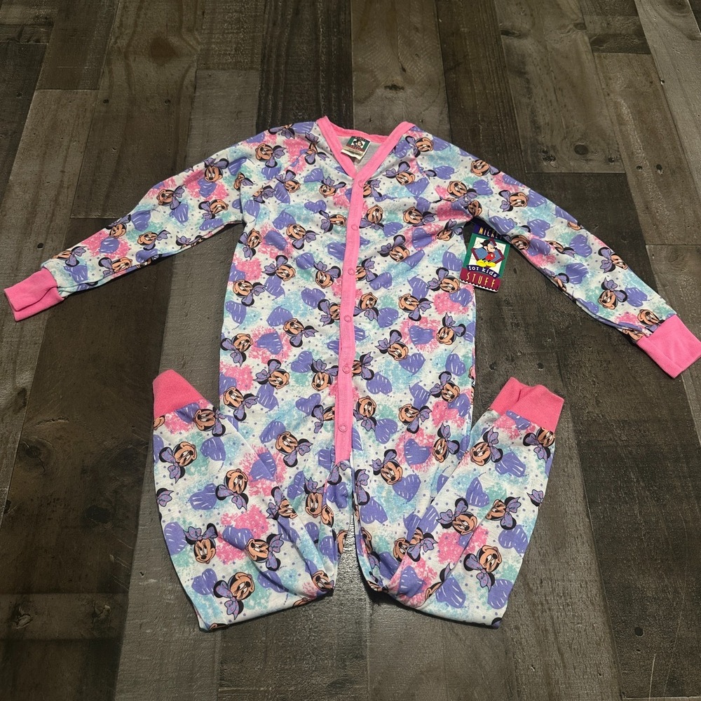 NWT VTG Kids Toddler Mickeys Stuff For Kids Minnie Girls Pajama Set Size Xs 4-6